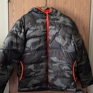 Camouflage Puffer Coat